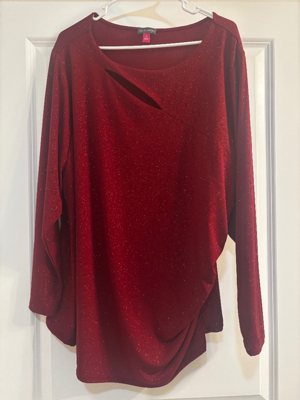 Vince Camuto Sparkly Red Blouse